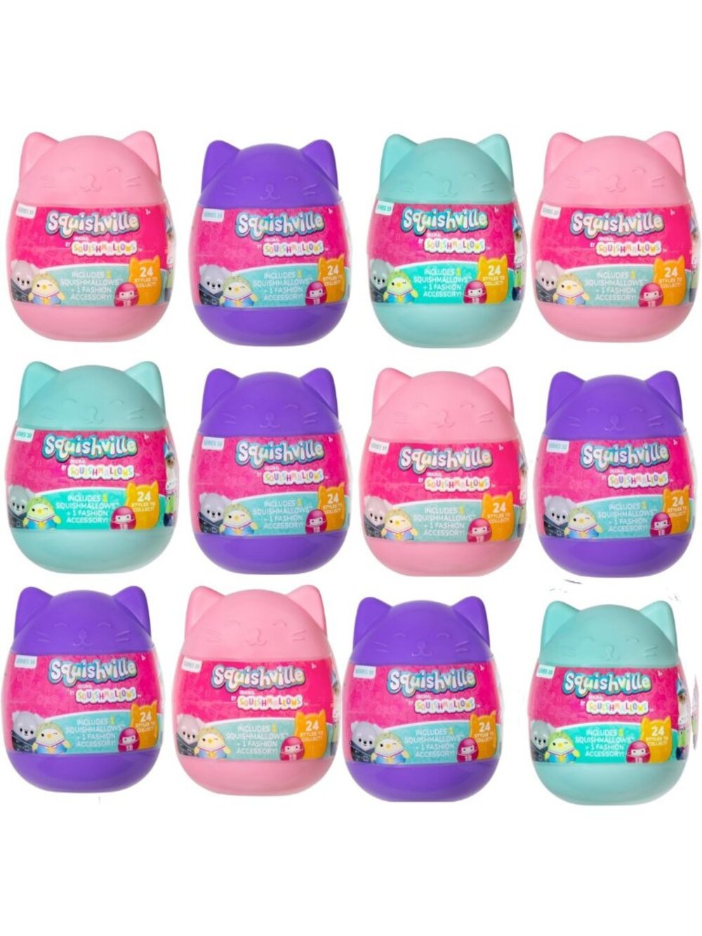 12-Pack Mystery Mini Plush Toys - Adorable Soft Collectibles for Kids